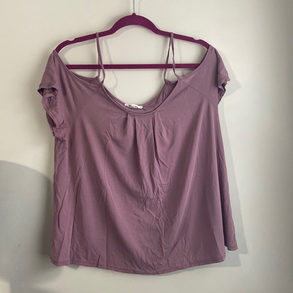 Lavender off the shoulder top
